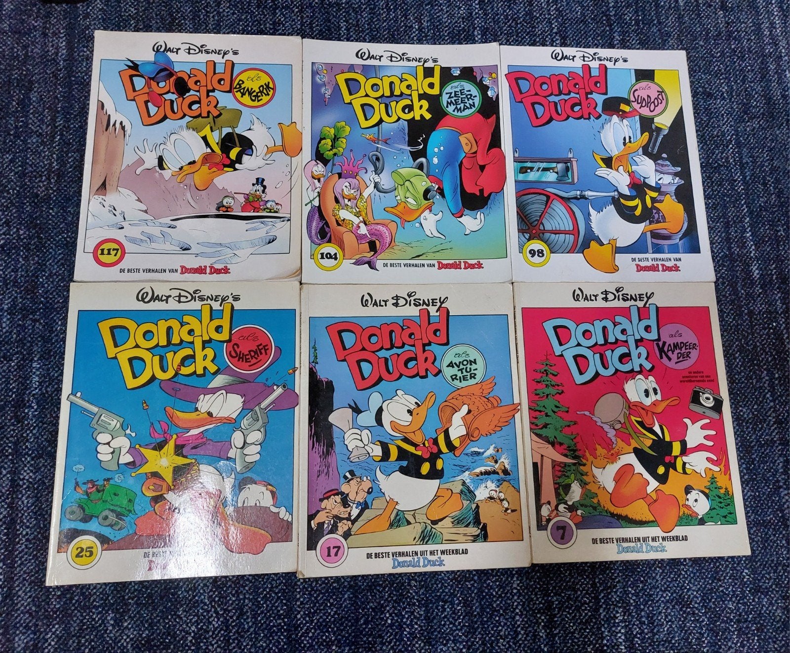 Donald Duck - De beste verhalen van Donald Duck (6 delen), Meerdere stripboeken, Ophalen of Verzenden, Zo goed als nieuw