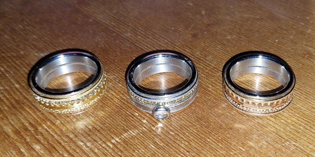3 Ixxi ringen, maat 20,5, Sieraden, Tassen en Uiterlijk, Ringen, Ophalen, 20 of groter, Dame, Goud