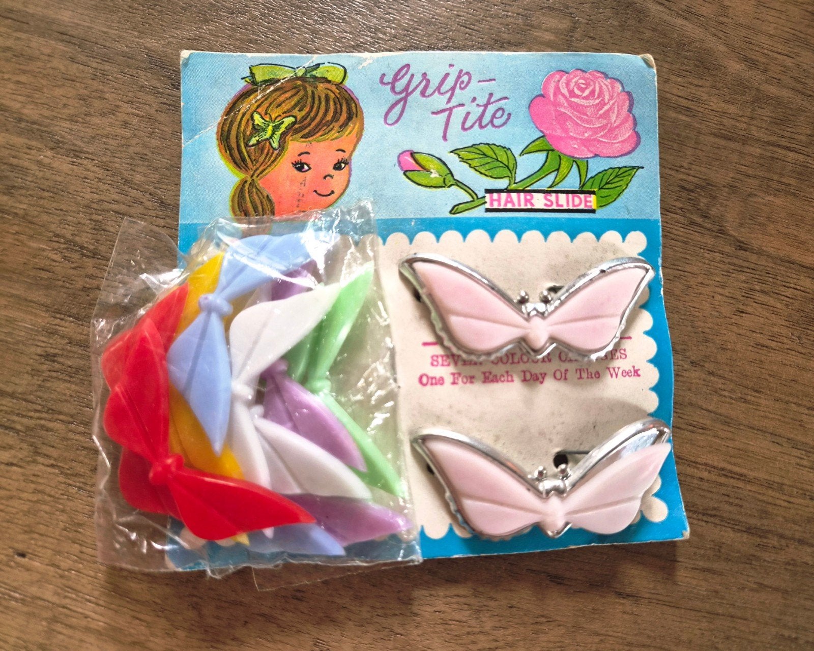 Vintage speldenkaartje 'Grip Tite', Antiek en Kunst, Ophalen of Verzenden