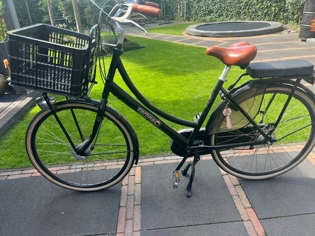 Cortina Loots Transportfiets, Fietsen en Brommers, Fietsen | Dames | Moederfietsen, Gebruikt, 47 tot 50 cm, Dubbele standaard