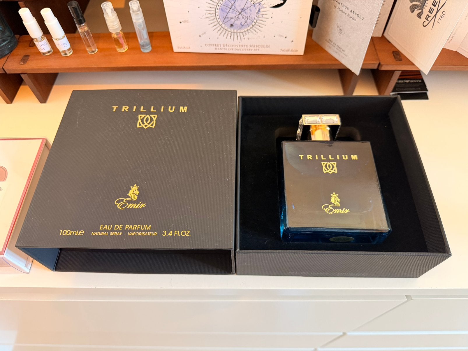 Paris corner emir trillium eau de parfum 100ml, Ophalen of Verzenden, Zo goed als nieuw