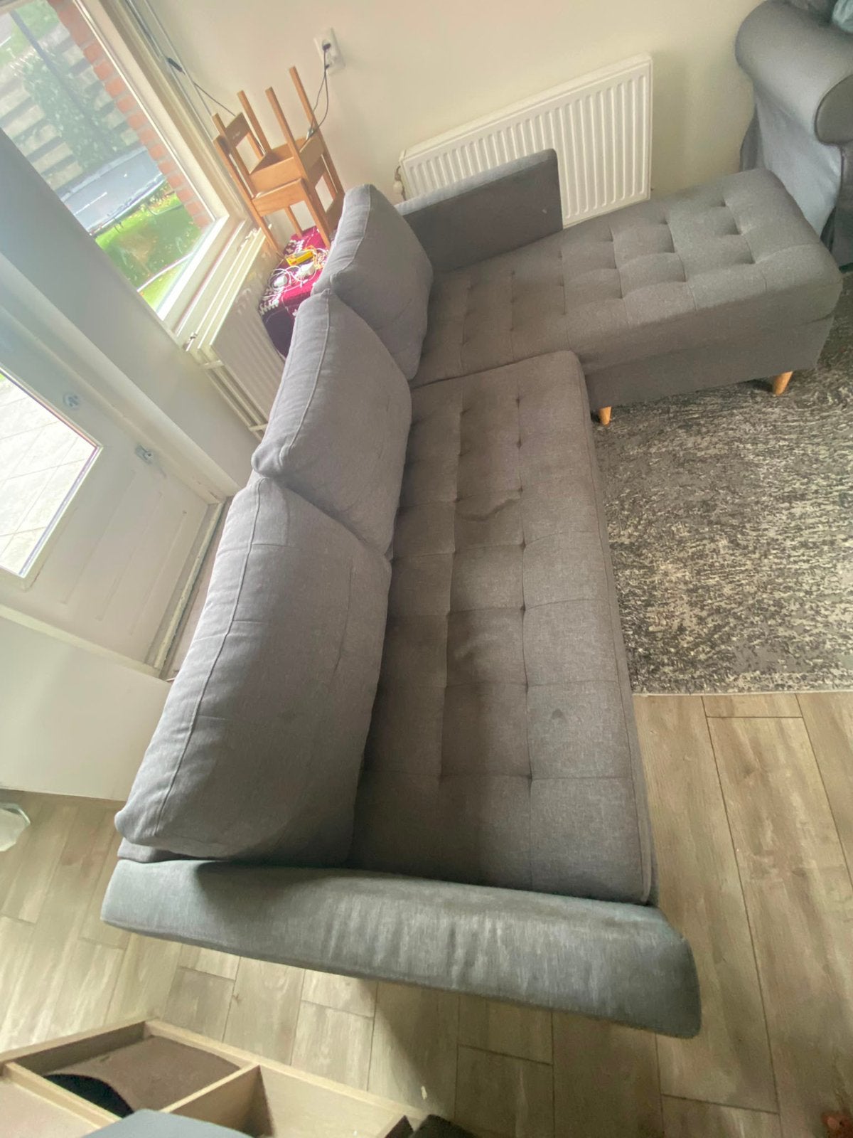 Mooie grijze bank, Huis en Inrichting, Ophalen, Zo goed als nieuw