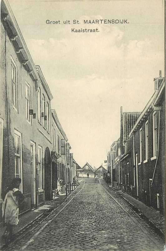 380-709-025 St Maartensdijk Kaaistraat, Verzamelen, Ansichtkaarten | Nederland, Verzenden, Voor 1920, Zeeland