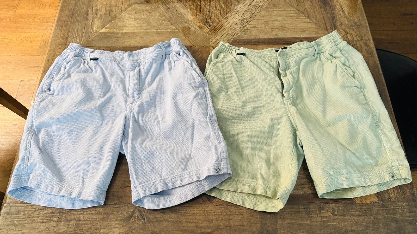 Mr Marvis The Piques shorts - L/34 lichtblauw en lichtgroen, Kleding | Heren, Ophalen of Verzenden, Zo goed als nieuw, Maat 52/54 (L)