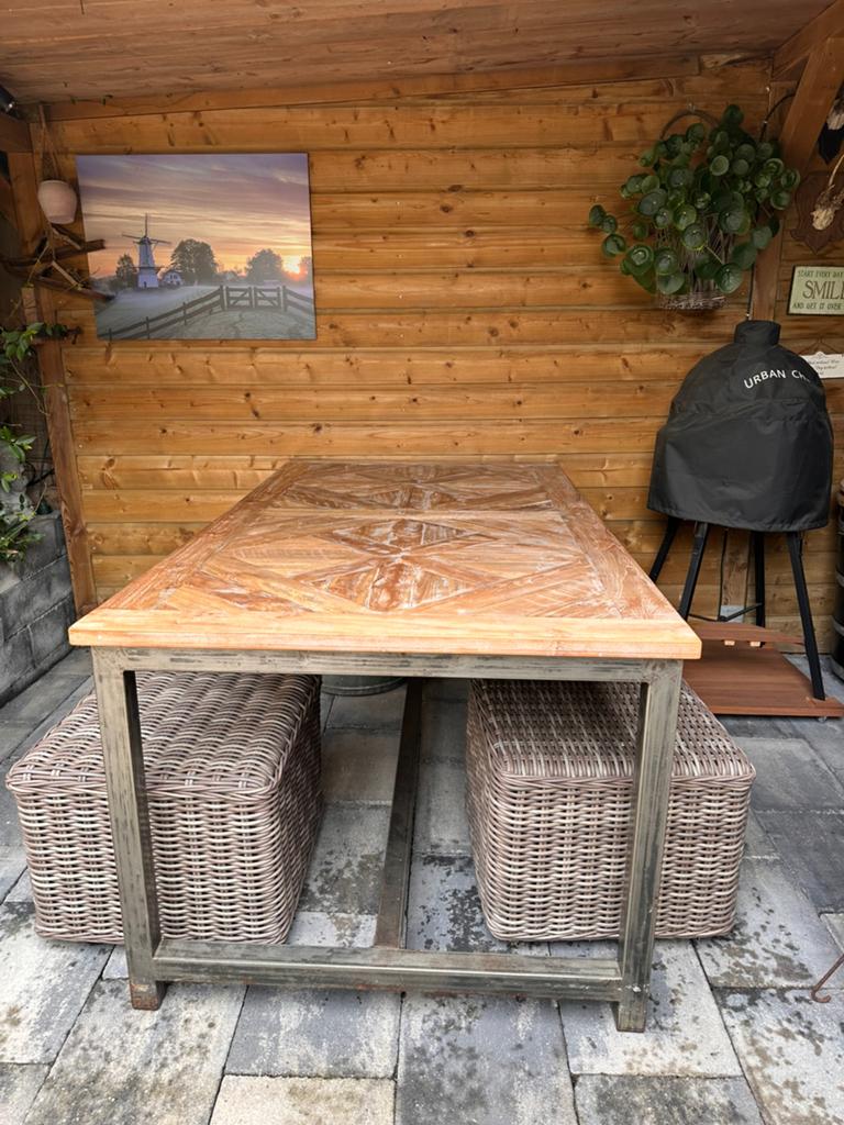 Te koop aangeboden; mooie robuuste tafel, Ophalen of Verzenden, Gebruikt