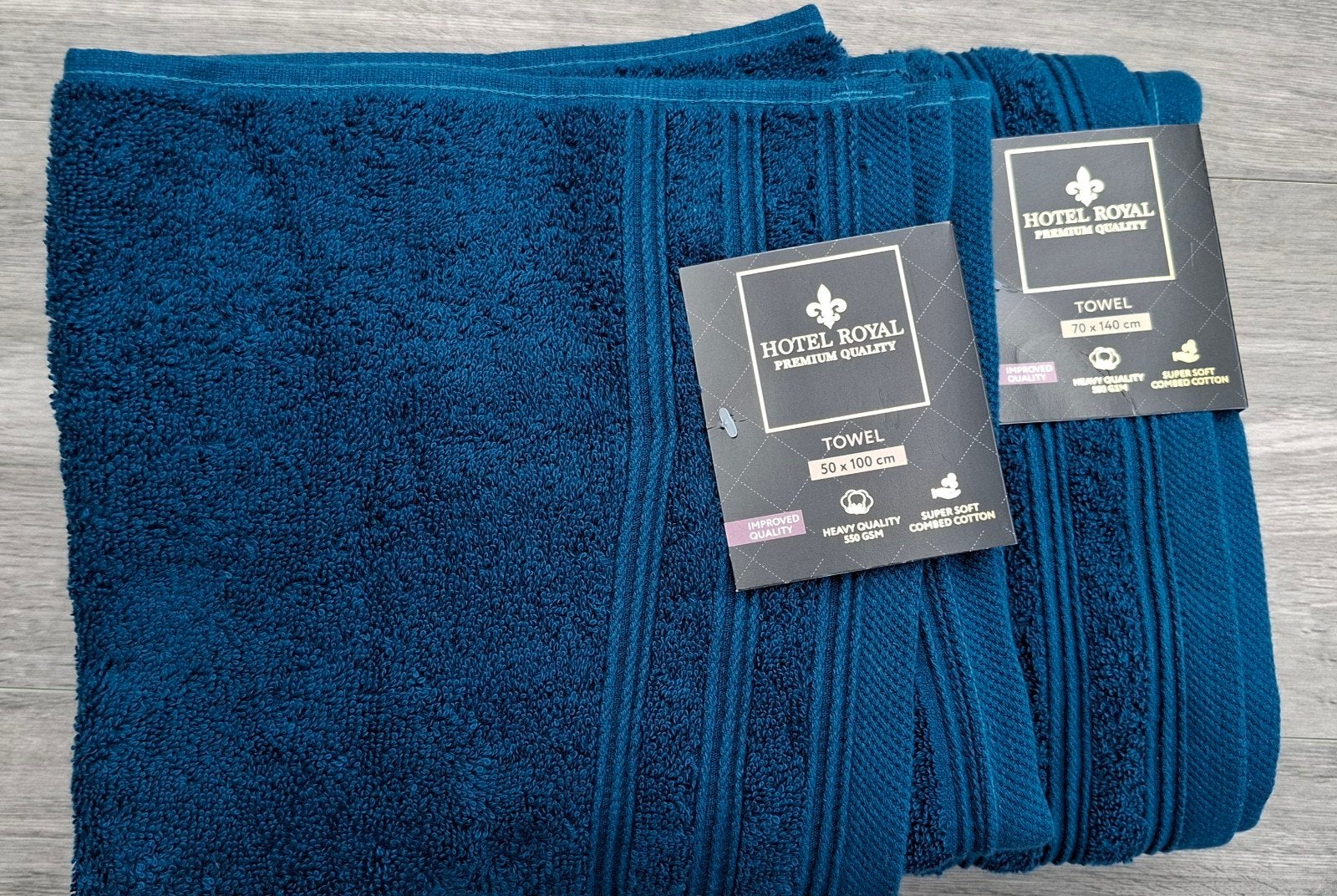 Hotel Royal Premium Kwaliteit Handdoeken - 2 stuks, Blauw, Overige merken, Handdoek, Nieuw
