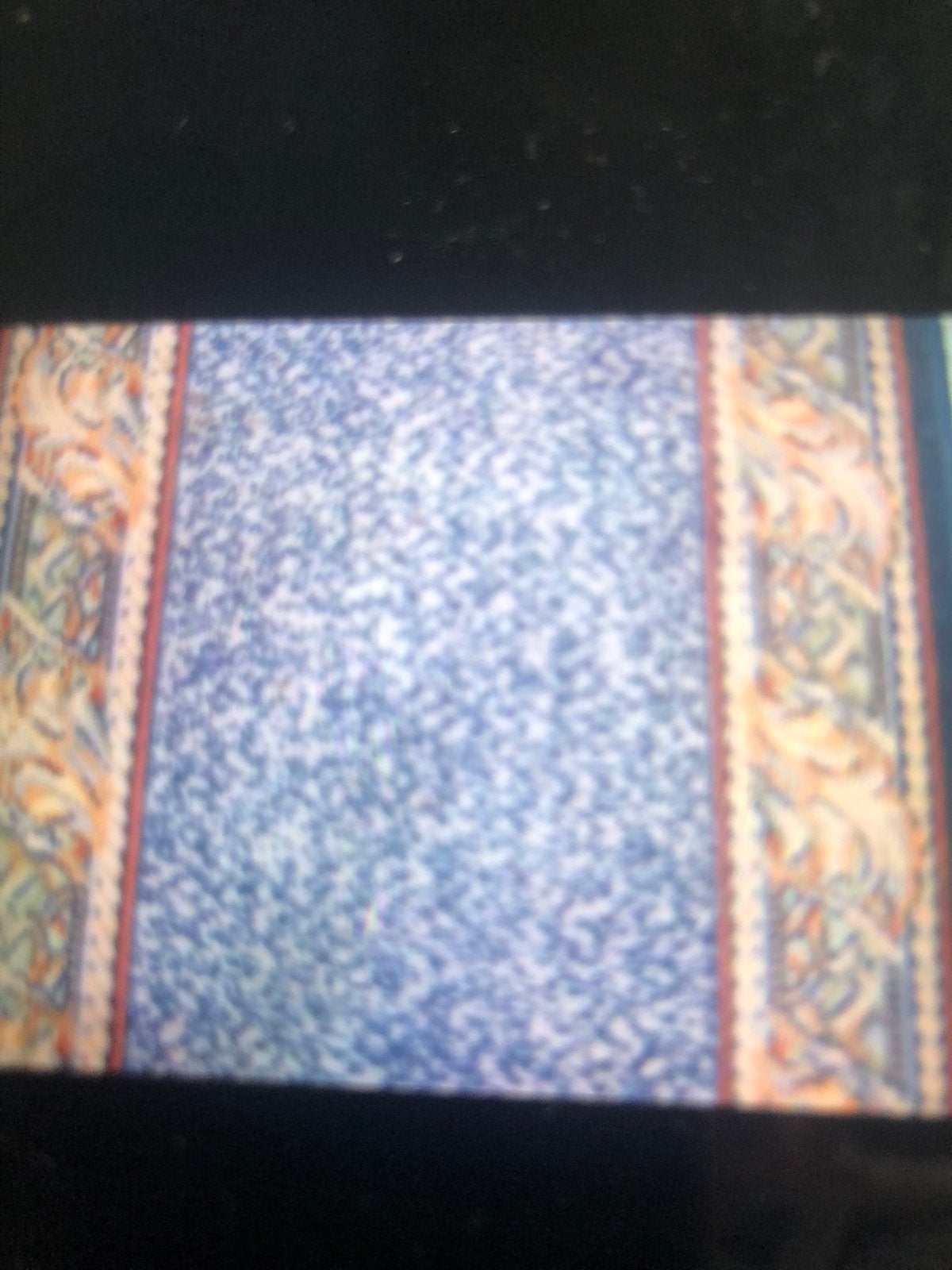 Mooie lange loper mode vloerkleed 3.20 cm lang nu 50 euro, 200 cm of meer, Zo goed als nieuw, Blauw, Rechthoekig