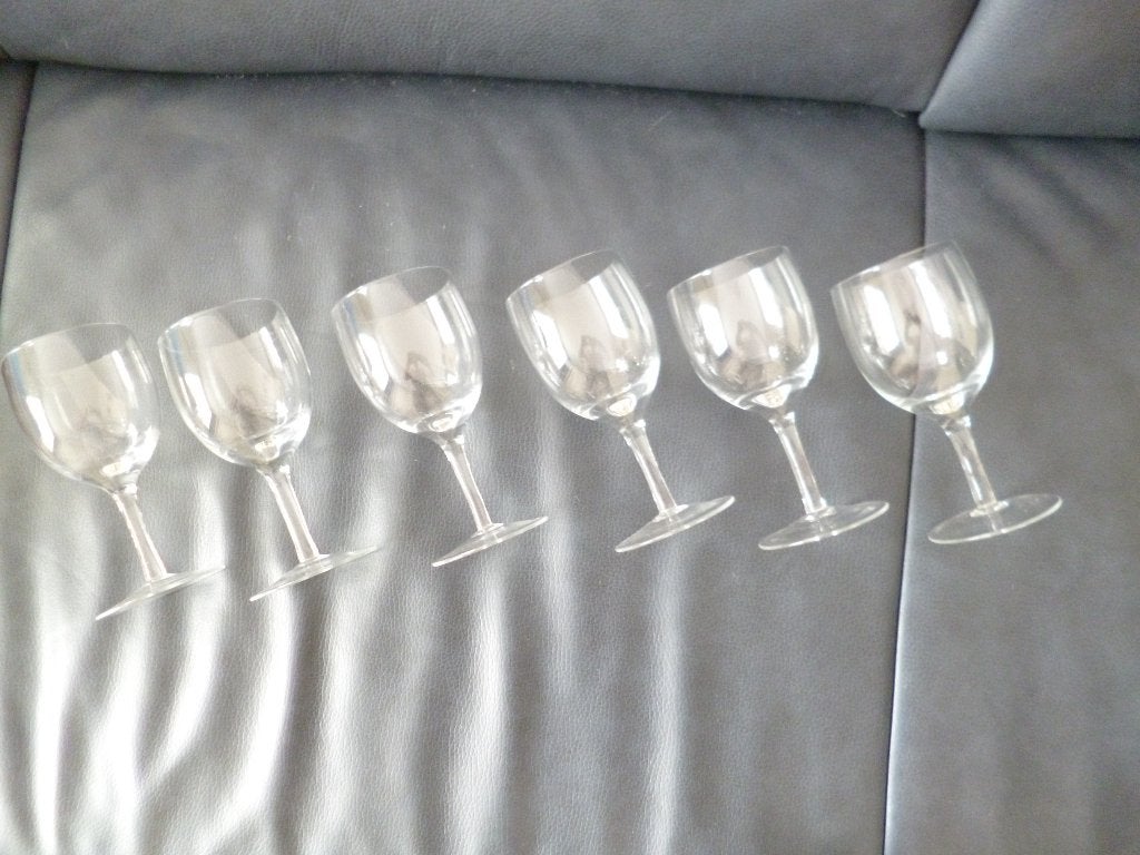 KASTOPRUIMING  6 Mooie wijnglazen samen €2,50, Verzamelen, Ophalen of Verzenden, Zo goed als nieuw, Overige typen