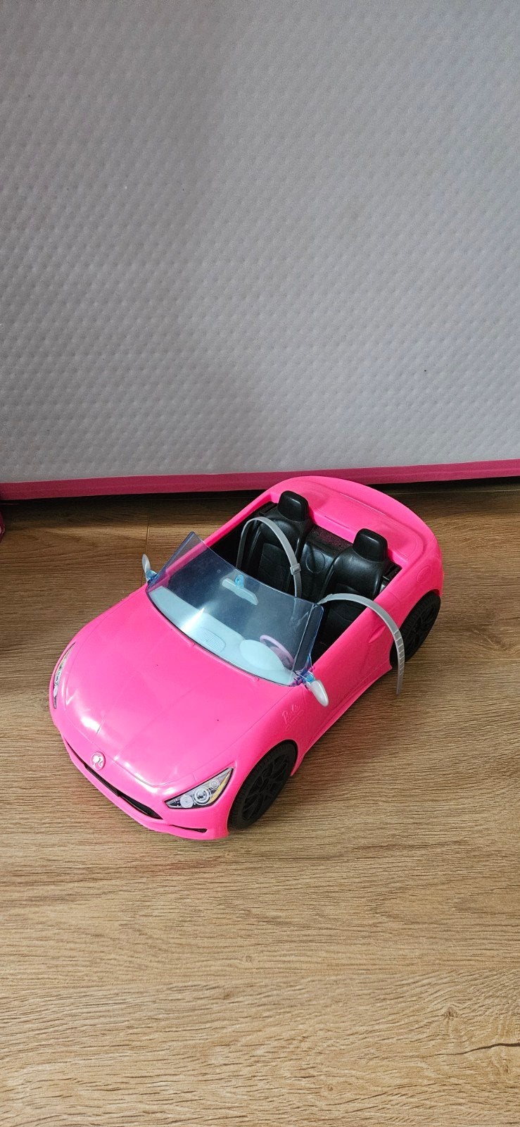 Barbie roze auto, Ophalen, Zo goed als nieuw, Barbie