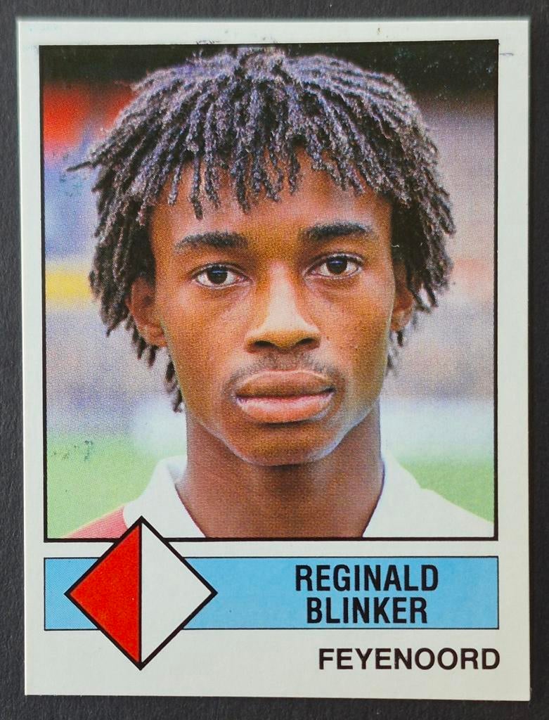 Panini sticker Regi Blinker - Feyenoord, 1986/1987, Ophalen of Verzenden, Zo goed als nieuw, Feyenoord, Poster, Plaatje of Sticker