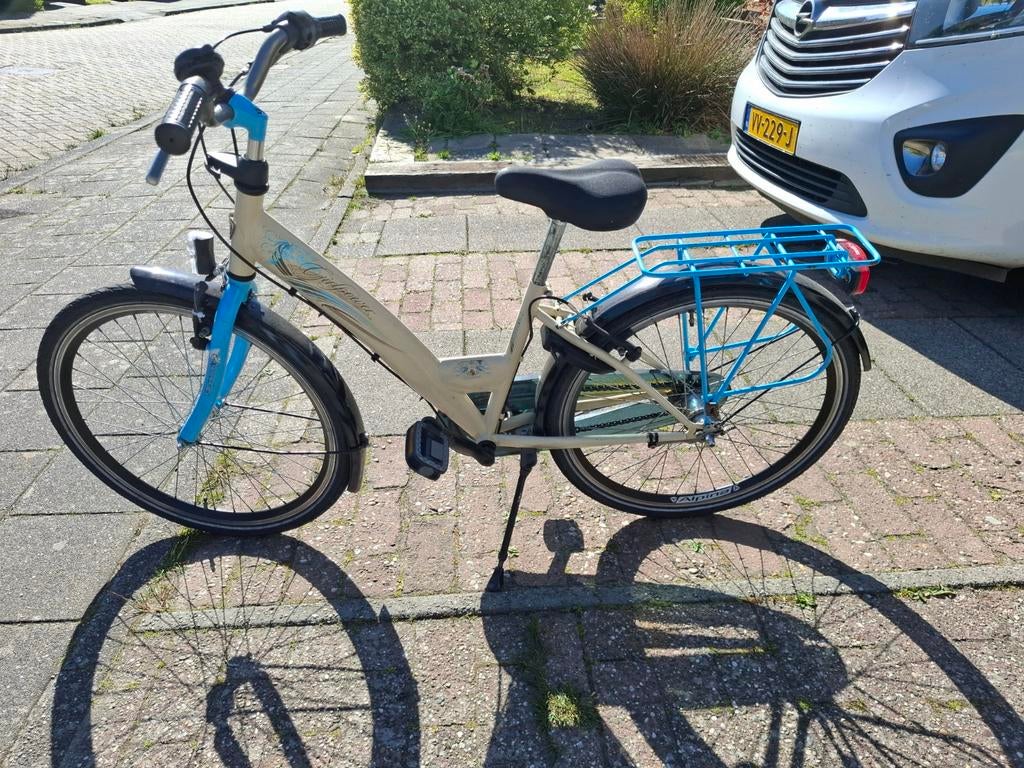 Damesfiets met lage instap en versnellingen, Fietsen en Brommers, Fietsen | Kinderfietsjes, Overige merken, 20 inch of meer, Gebruikt