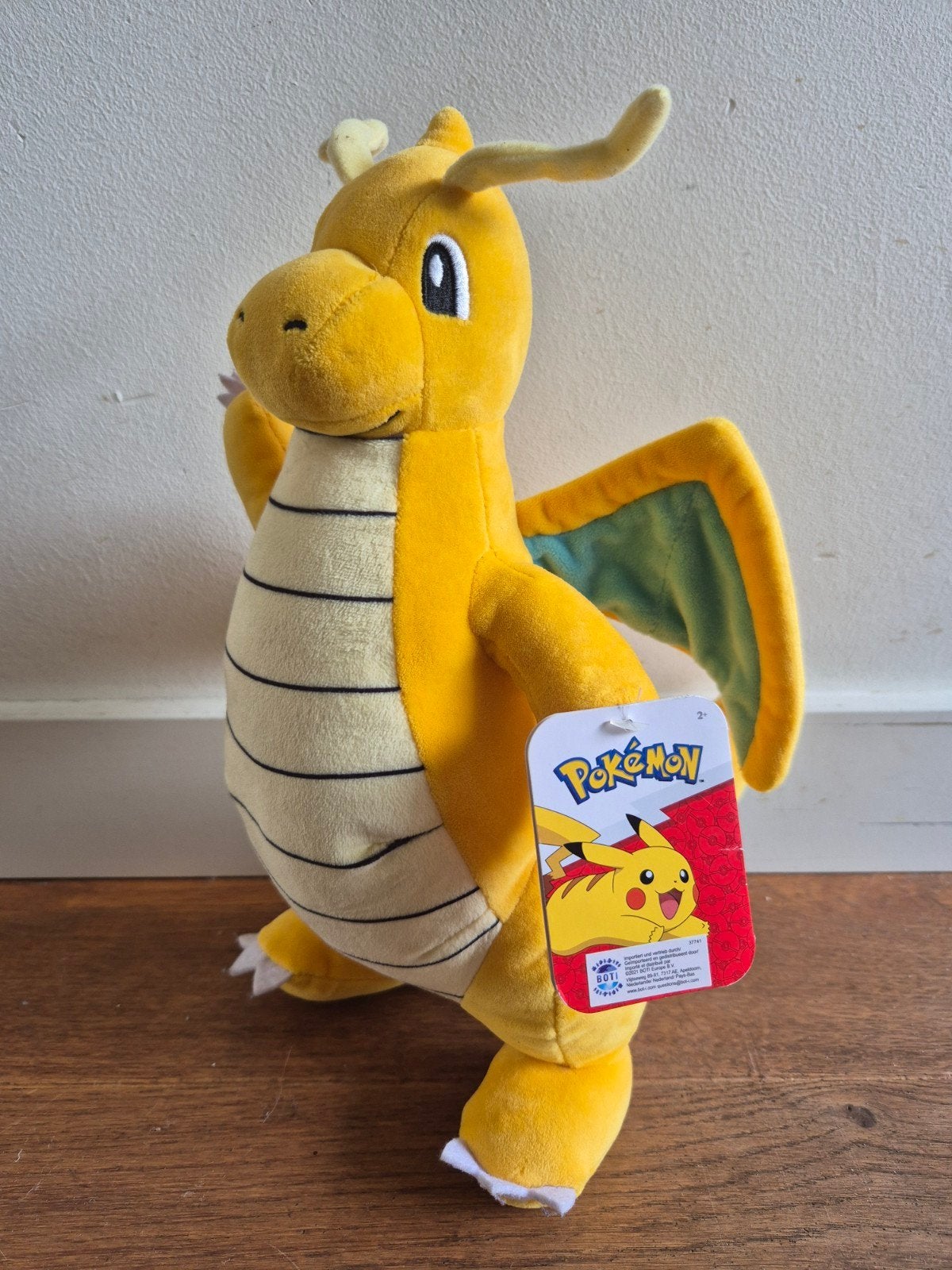 Pokémon Dragonite Knuffel 30 cm - Zo goed als nieuw, Overige merken, Geel, Overige typen, Ophalen of Verzenden