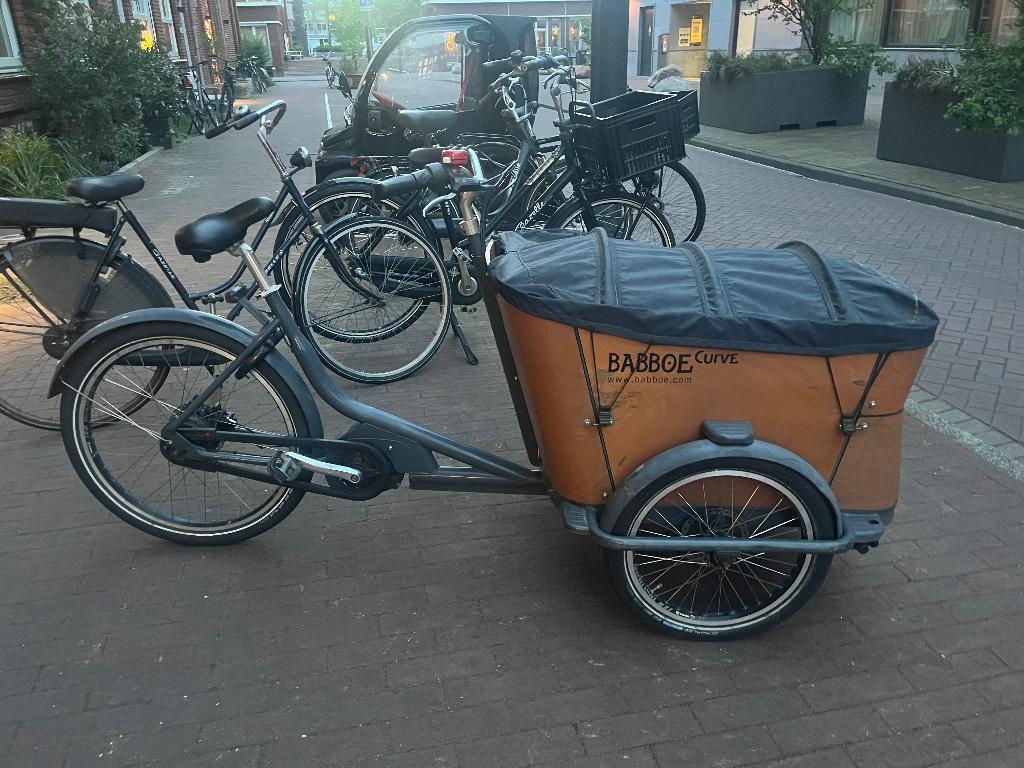 Babboe e-curve mountain elektrische bakfiets, Fietsen en Brommers, Fietsen | Bakfietsen, 4 kinderen of meer, Gebruikt, Elektrisch