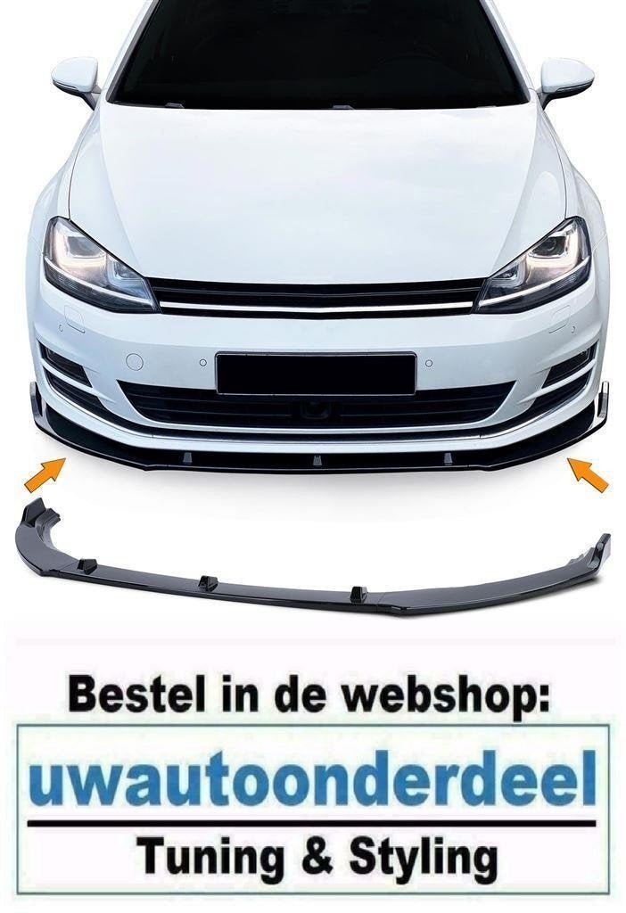Spoiler Splitter Geschikt Voor Vw Golf 7 Glans Zwart, Verzenden, Automotive Parts, A.parts@hotmail.nl, Trasmolenlaan 12 3447 GZ Woerden