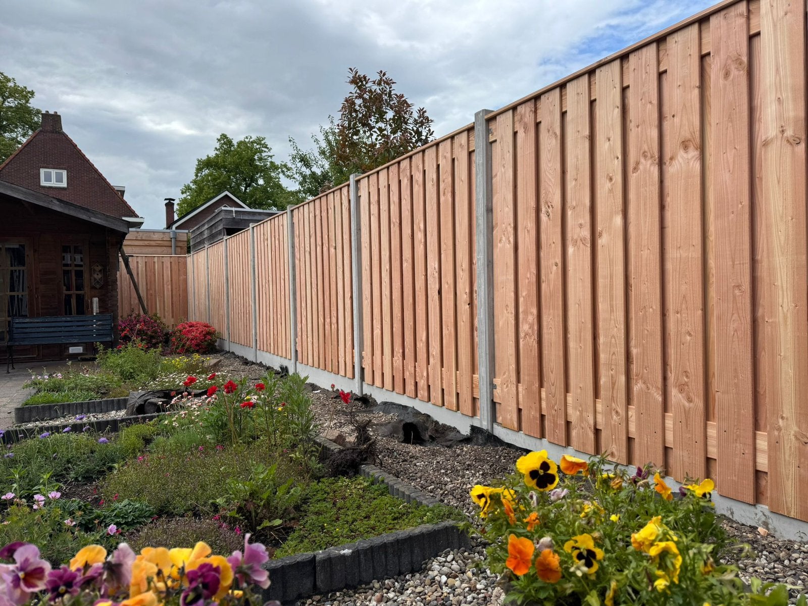 Hout beton schuttingen incl montage vanaf € 110 pm, Tuin en Terras, Schuttingen, Ophalen, 1 tot 2 meter, 6 meter of meer, Zo goed als nieuw