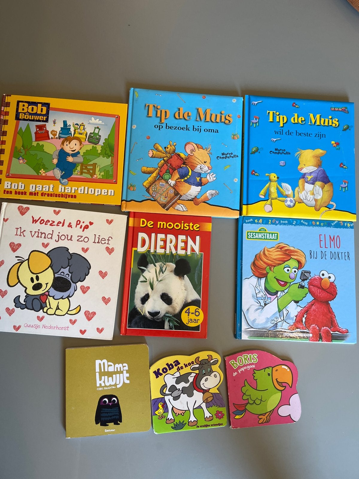 Teab kinderboeken: Woezel & Pip, Bob de Bouwer, Tip de Mu, Ophalen of Verzenden, Gelezen, Uitklap-, Voel- of Ontdekboek, 2 tot 3 jaar