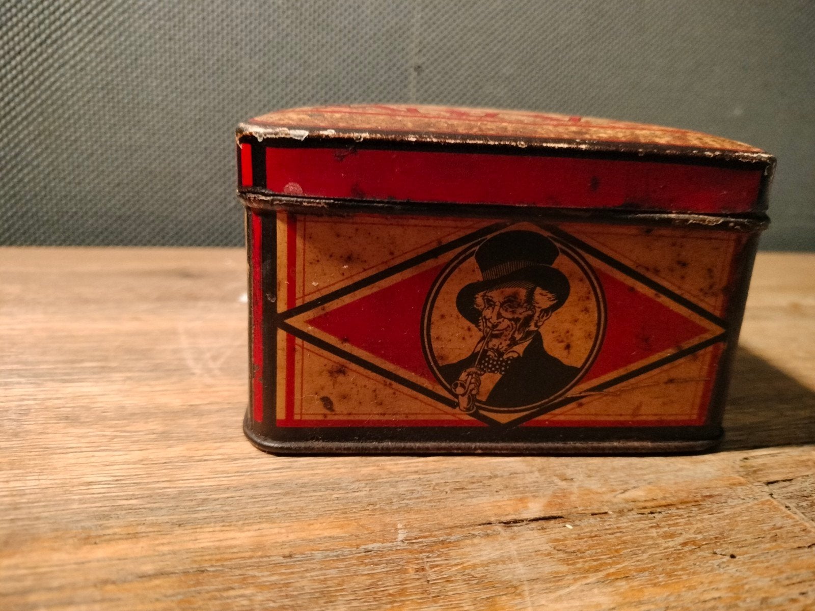 Vintage Faam Louis Dobbelmann Rotterdam tabaksblik, Ophalen of Verzenden, Gebruikt, Overige, Overige merken