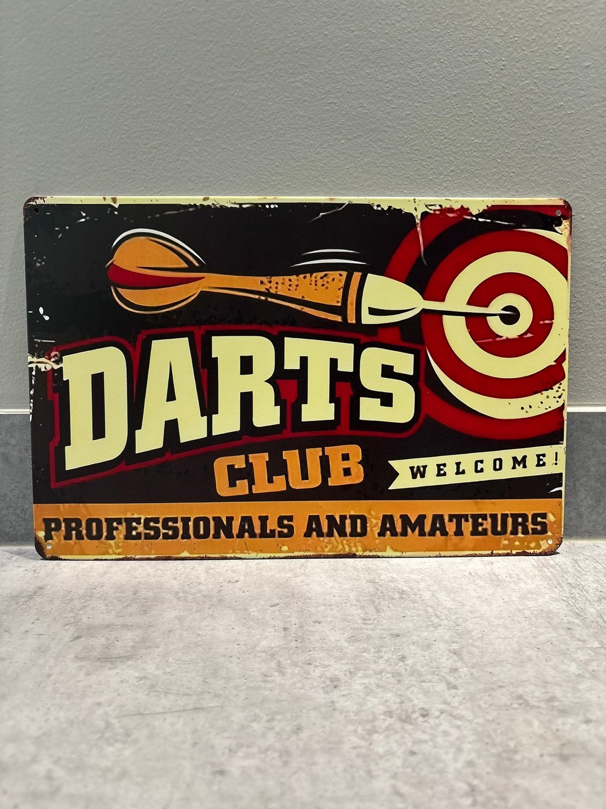Mancave Bar Café Wanddecoratie metalen bordje Darts Darten, Ophalen of Verzenden, Zo goed als nieuw