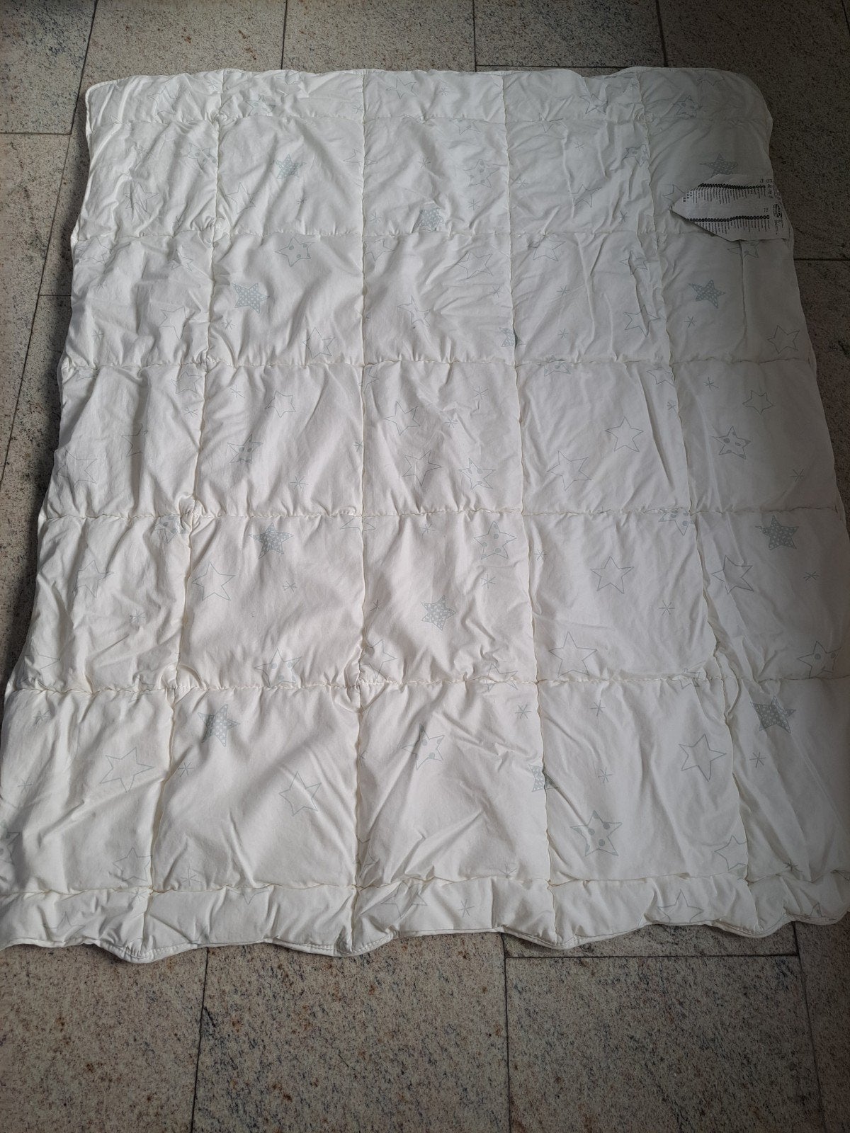 IKEA babydeken met sterrenpatroon, Wasbaar, Gebruikt, Wit, Deken