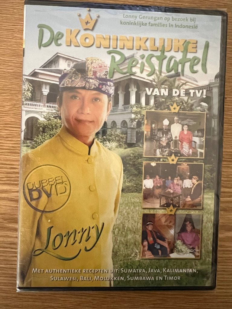 Lonny Gerungan De Koninklijke Reistafel DVD met Authentieke, Inclusief DVD, Alle leeftijden, Nederlands, Overige genres