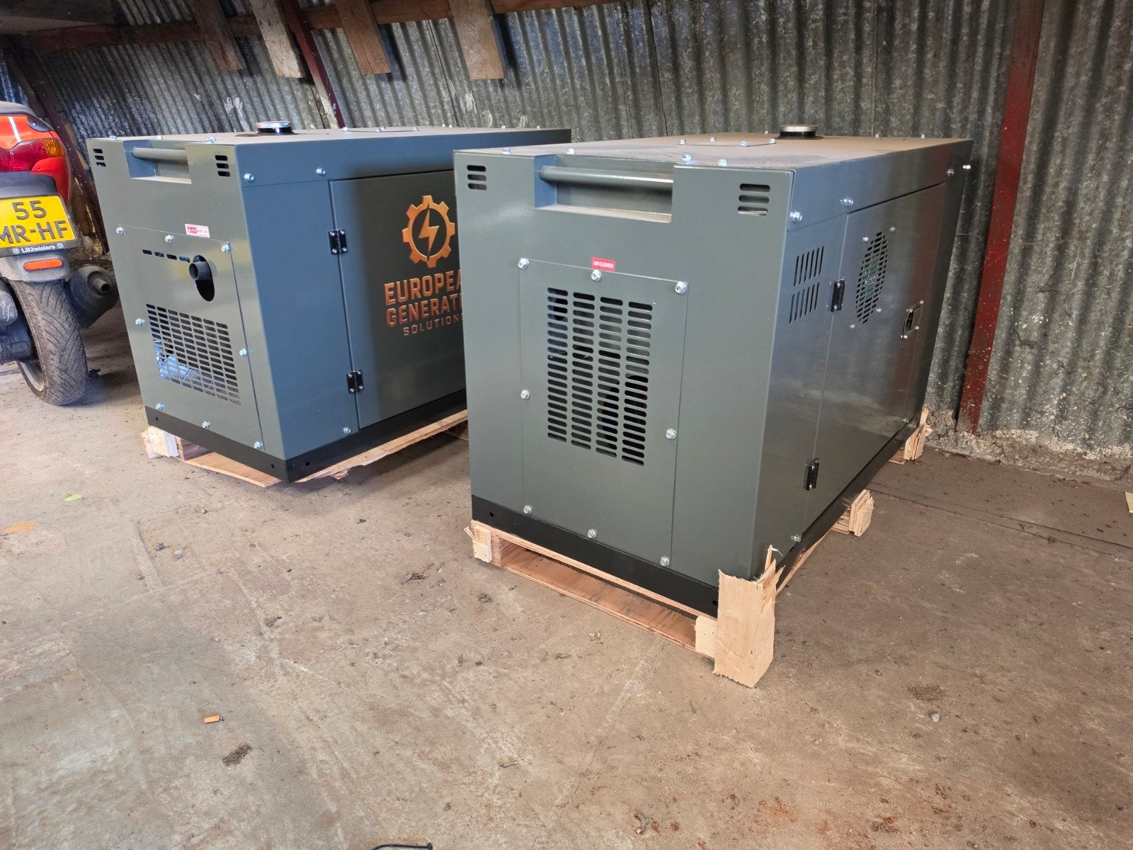 Stille Diesel Aggregaat 12kW - European Generator Solutions, Ophalen, Dieselolie, Geluidgedempt, Nieuw