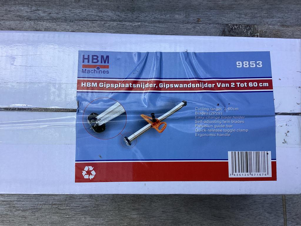 Gipsplaatsnijder HBM, Doe-het-zelf en Verbouw, Gereedschap | Handgereedschap, Ophalen of Verzenden, Zo goed als nieuw