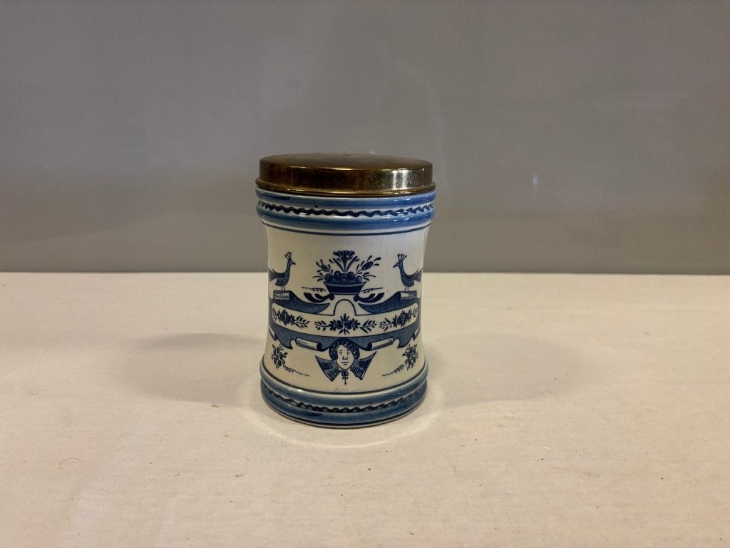 Vintage apothekerspot blauw-wit Glaxo Holland, Ophalen of Verzenden