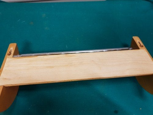 Handdoek hanger / lepel hanger van hout met rvs stang, Ophalen of Verzenden, 'T Olde Gre-j, Info@toldegrej.nl, Endepoelstraat 20f Didam