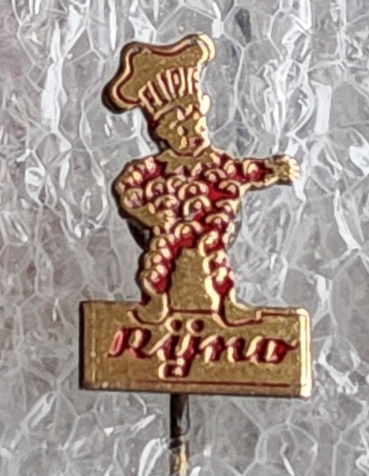 Vintage Speldje Flipje Tiel Rijno, Ophalen of Verzenden, Gebruikt, Figuurtje, Speldje of Pin