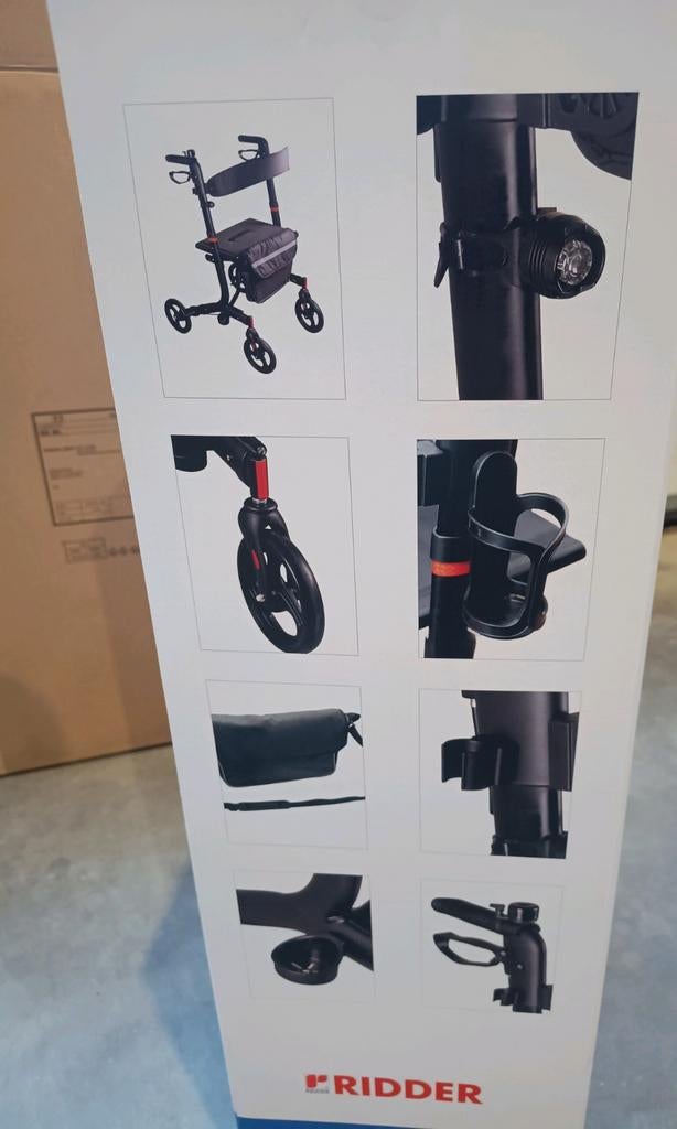 Ridder Rollator inklapbaar, Comfort Plus. Nieuw in doos, Ophalen of Verzenden, Opvouwbaar, Nieuw