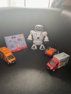 leuk speelgoed auto busjes en dansende robot, Ophalen of Verzenden, Gebruikt, Jongen of Meisje