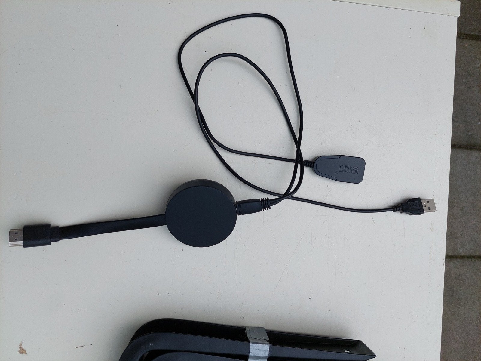 Chromecast met USB-kabel en WiFi-adapter, Ophalen of Verzenden, Gebruikt, Google