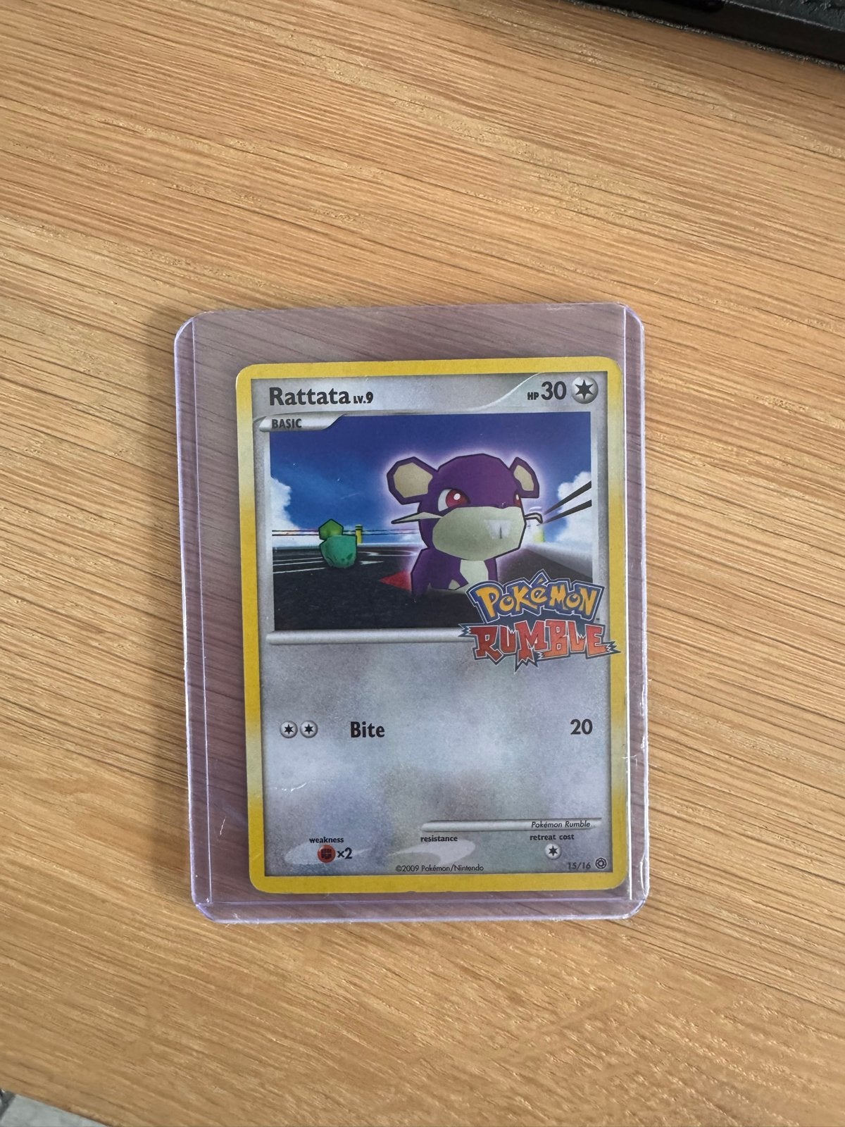 Pokémon Rumble Rattata Kaart 15/16, Ophalen, Gebruikt, Losse kaart