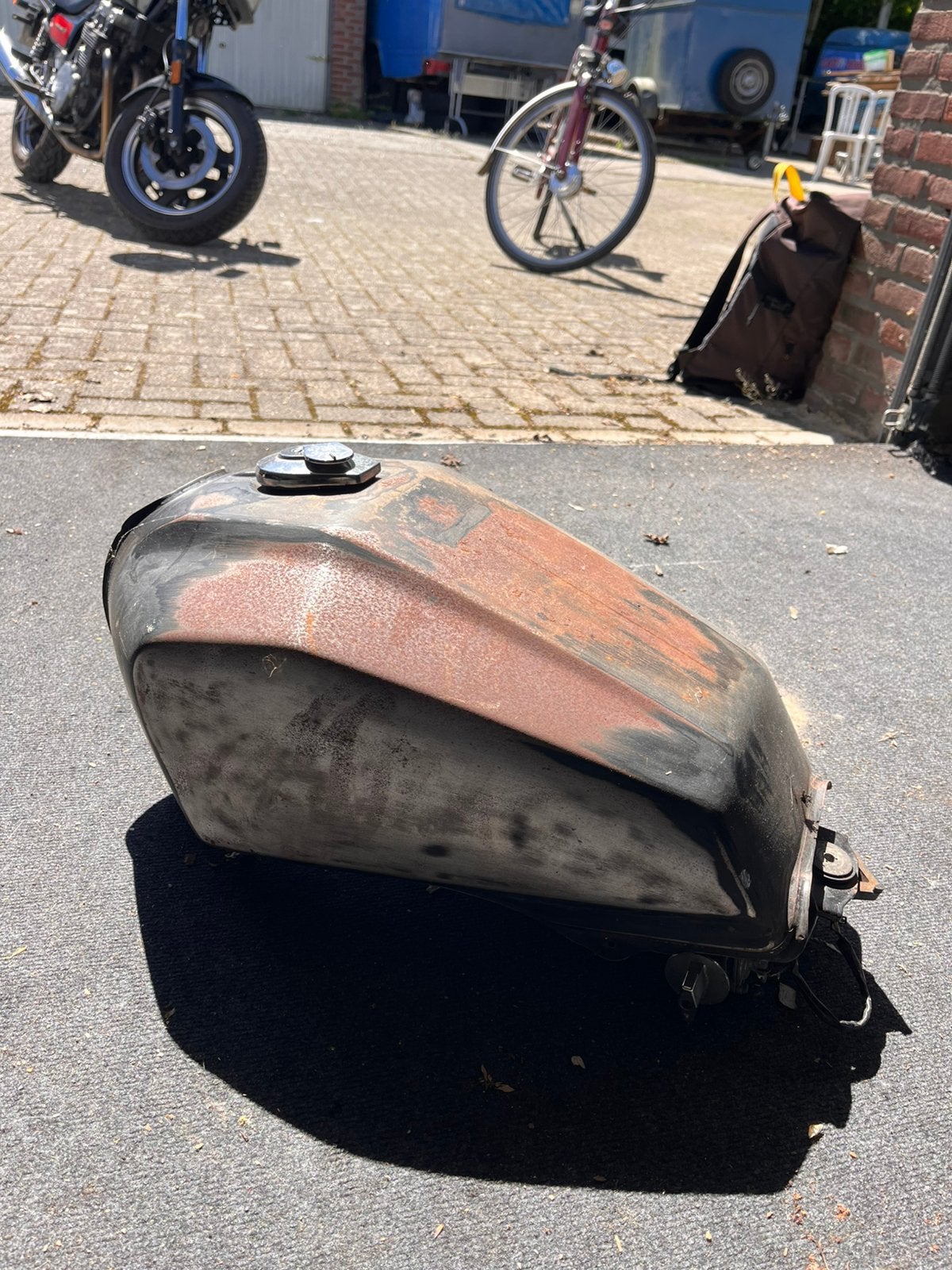Brandstoftank Honda CB700SC Nighthawk caferacer, Motoren, Ophalen
