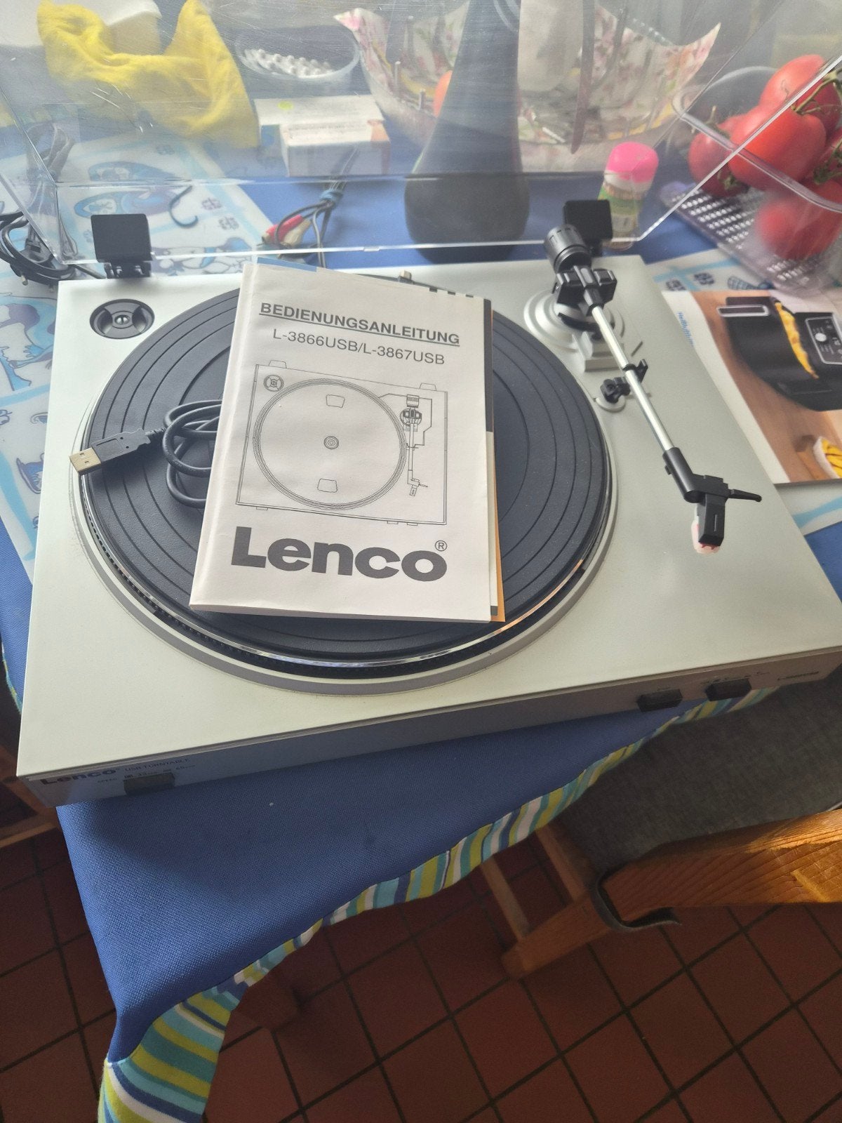 Lenco L-3867USB Platenspeler - Zo goed als nieuw, Audio, Tv en Foto, Platenspelers, Ophalen