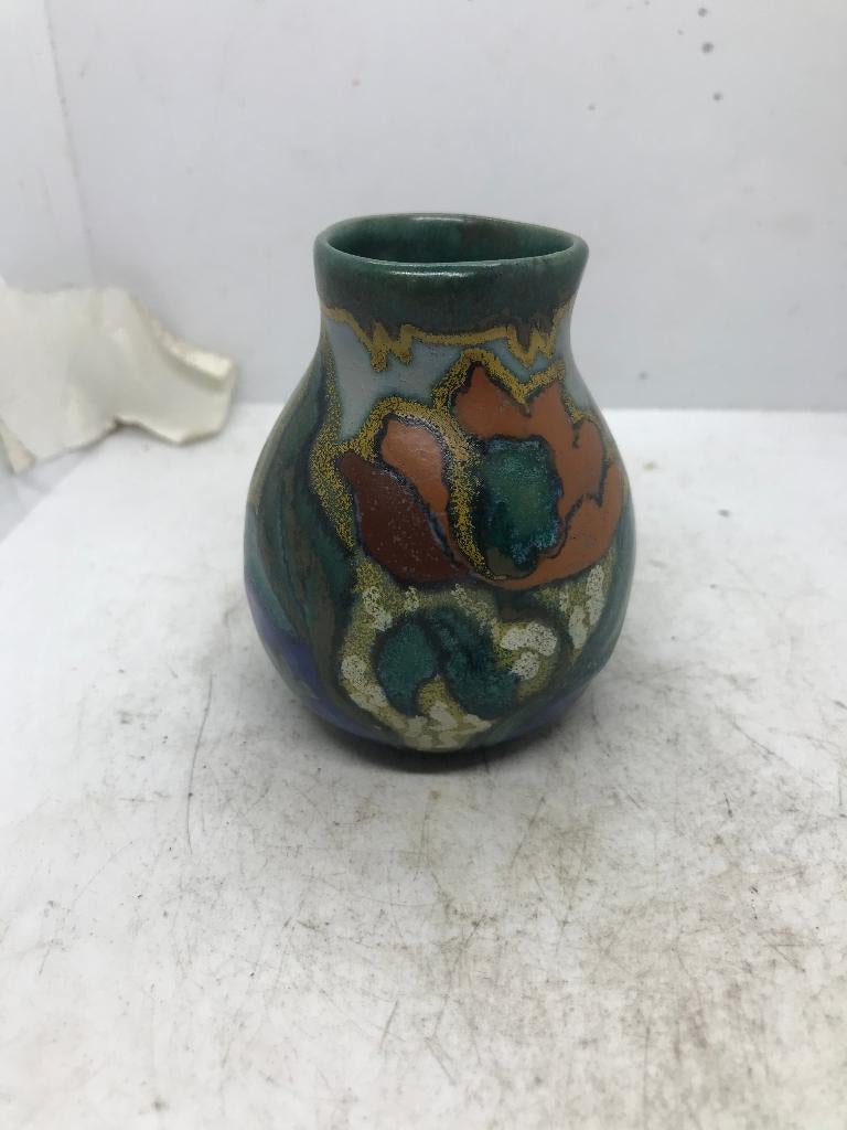 plateel jugendstil art deco miniatuur gouda, Ophalen of Verzenden