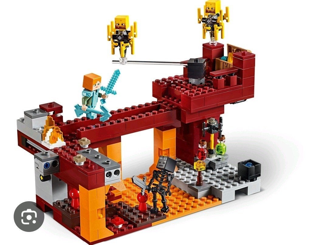 LEGO Minecraft 21154 De Blaze brug - Complete set, Compleet, Minecraft, Lego, Ophalen of Verzenden
