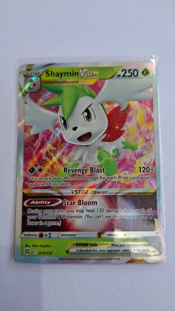 Shaymin VSTAR Pokémon Kaart - Zo goed als nieuw, Ophalen of Verzenden, Zo goed als nieuw, Losse kaart