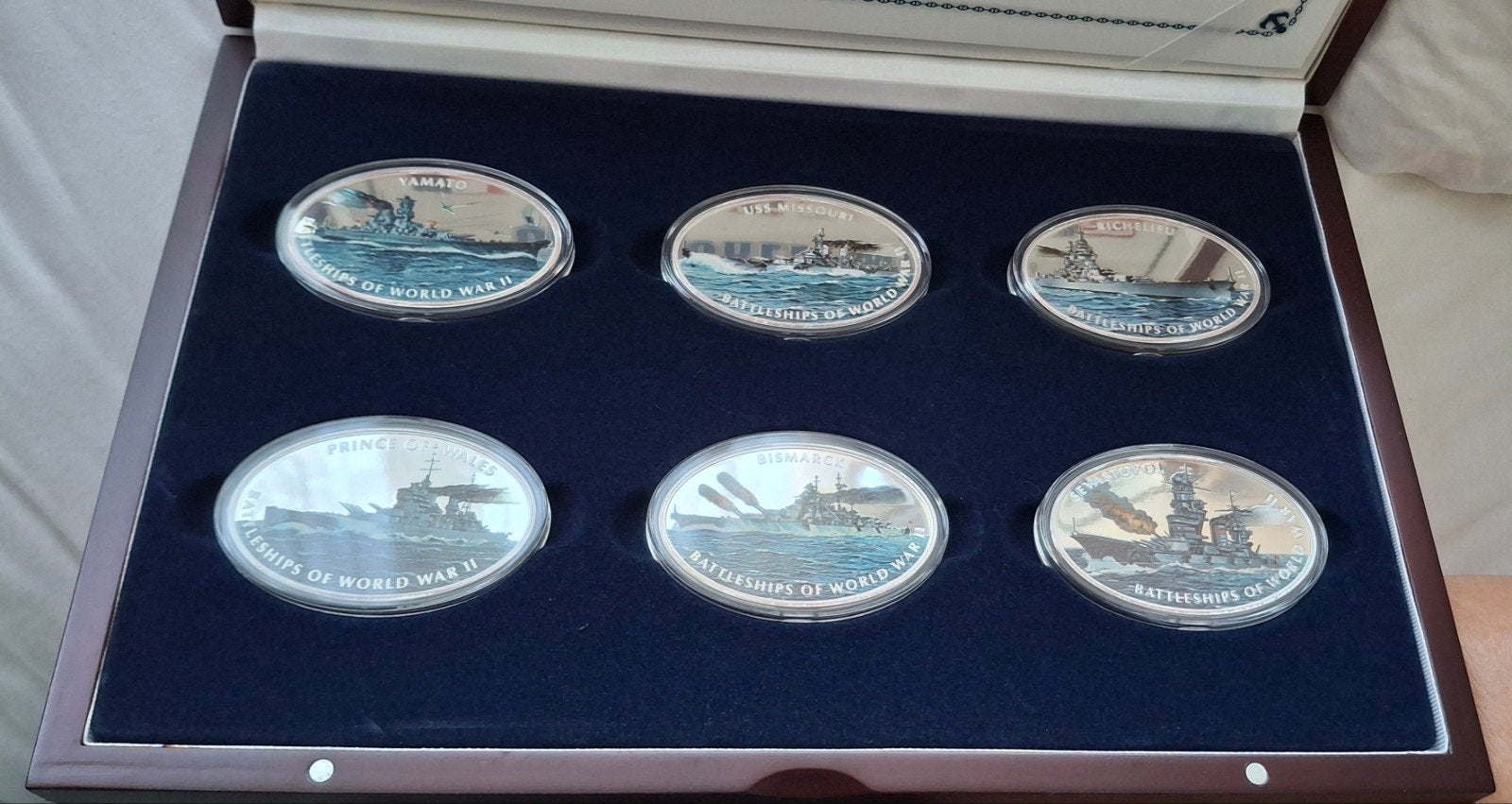 Battleships of world war II, Postzegels en Munten, Ophalen, Vóór koninkrijk, Overige waardes, Setje