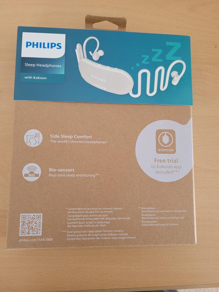 Philips Sleep Headphones met Kokoon nieuw in doos, Philips, Ophalen of Verzenden, Over oor (circumaural), Info@philips.com