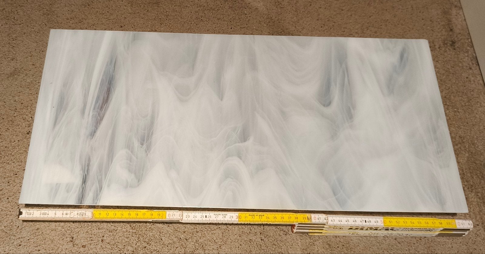 Glas voor glas in lood - Diverse kleuren en maten, Doe-het-zelf en Verbouw, Glas en Ramen, Ophalen, Gebruikt, Minder dan 80 cm