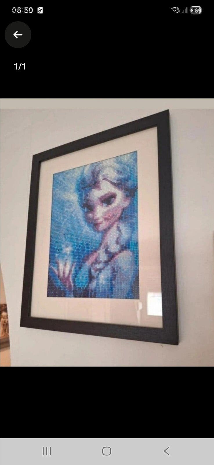 schilderij gemaakt met diamond painting
30 breed
37 hoog, Ophalen of Verzenden