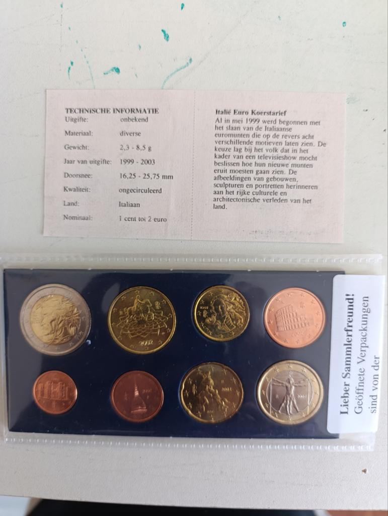 Setje munten, Ophalen of Verzenden, Italië, Overige waardes