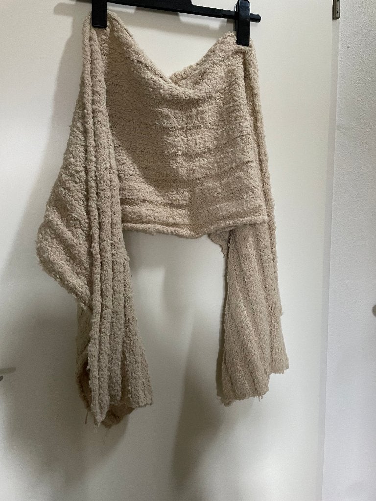 Creme warme wintersjaal, Kleding | Dames, Mutsen, Sjaals en Handschoenen, Ophalen of Verzenden, Zo goed als nieuw, Sjaal