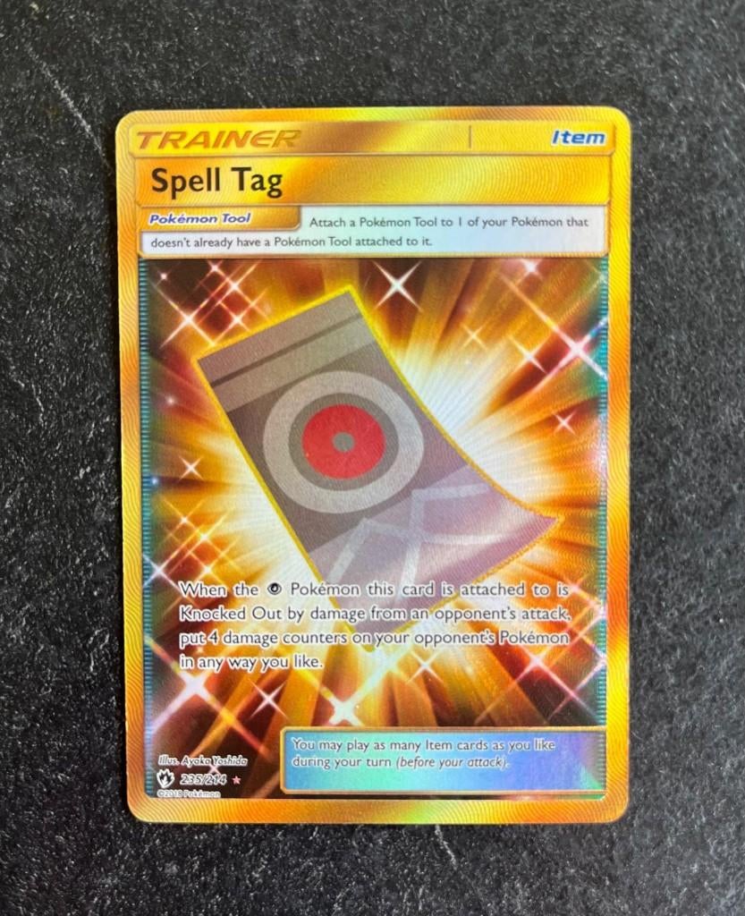 Pokemonkaart Spell Tag (LOT 235), Verzenden
