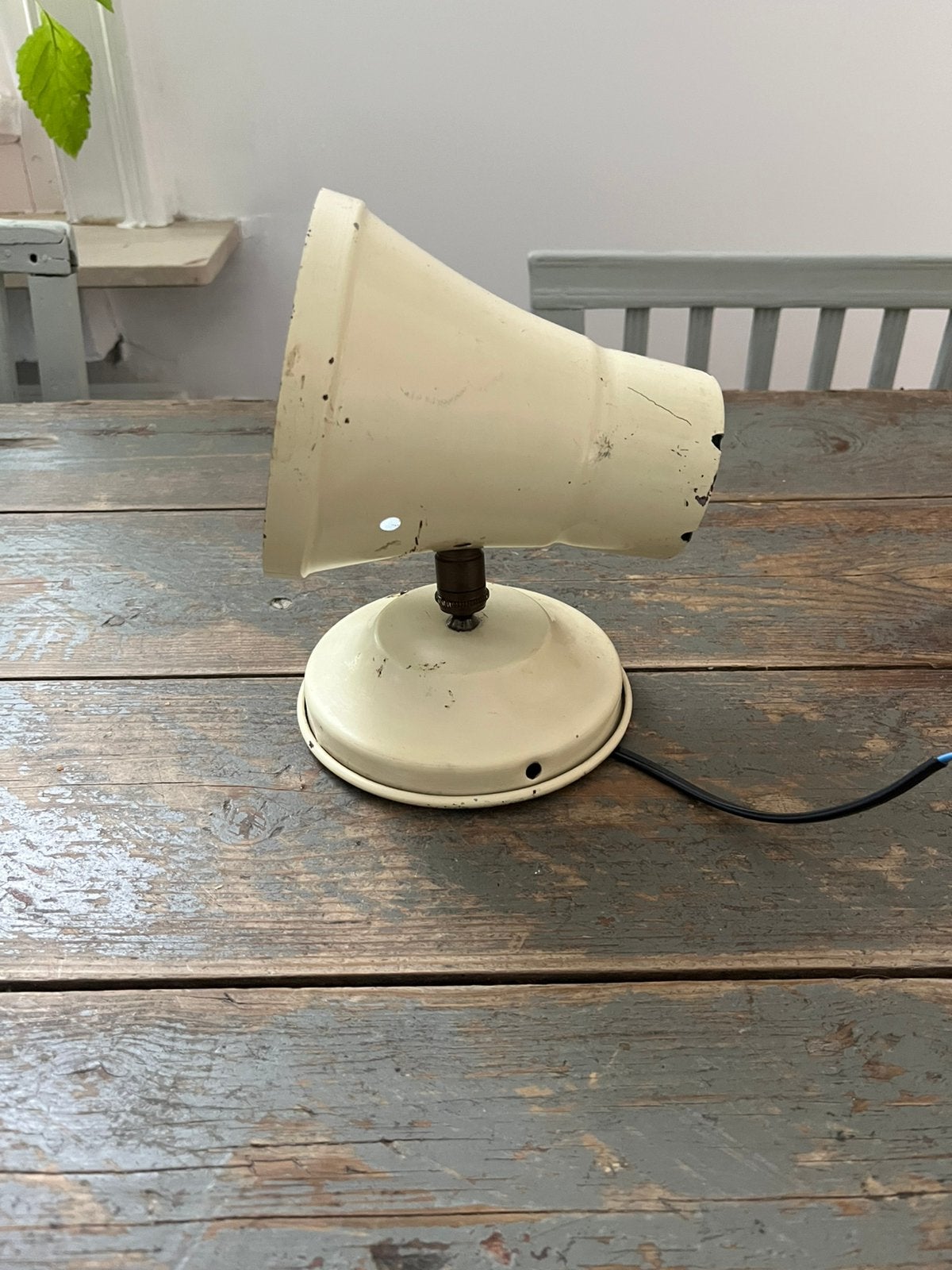 VINTAGE FRANSE LAMP WANDLAMP LEESLAMP NGN, Ophalen of Verzenden, Zo goed als nieuw, Metaal, Wandlamp