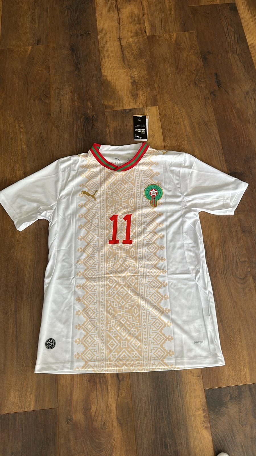 Marokko Voetbalshirt Saibari #11 - Wit (Nieuw), Wit, Nieuw, Voetbal, Verzenden