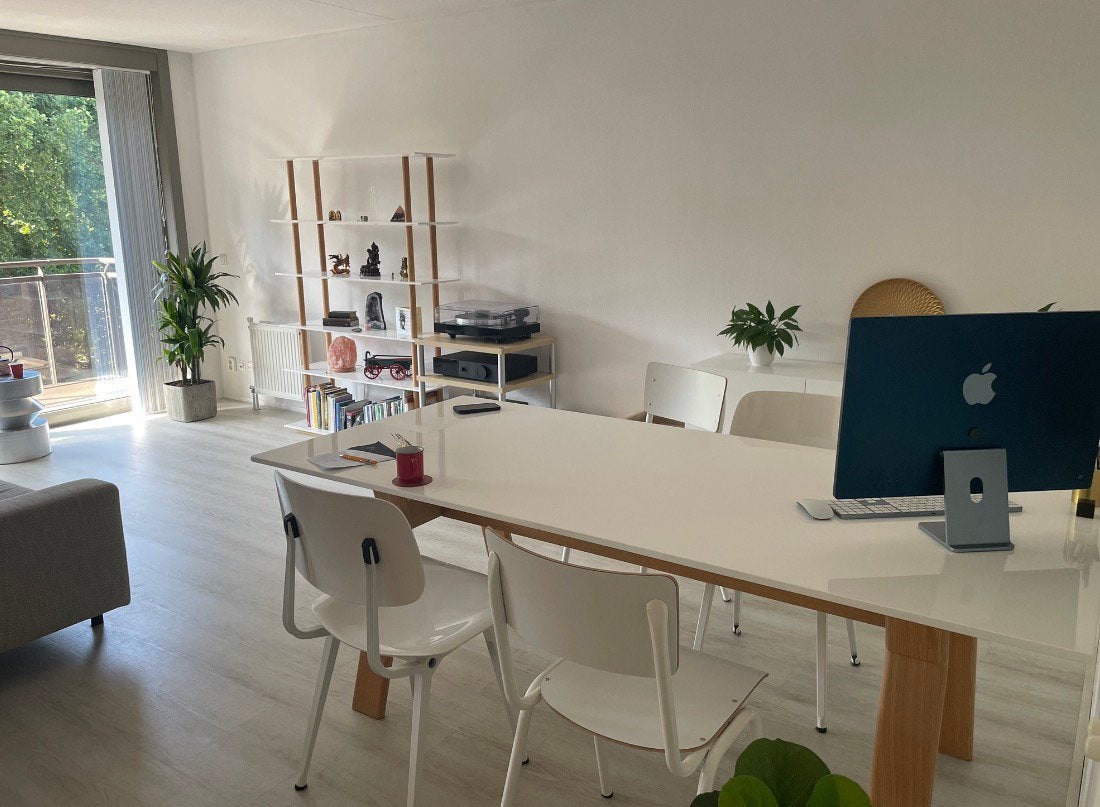 Eettafel wit merk Zuiver, Ophalen, Gebruikt, 200 cm of meer, 50 tot 100 cm