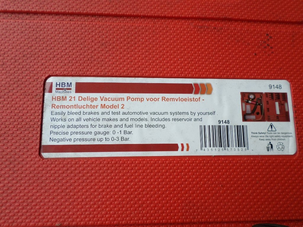 HBM 21 Delige Vacuümpomp, Ophalen, Gebruikt