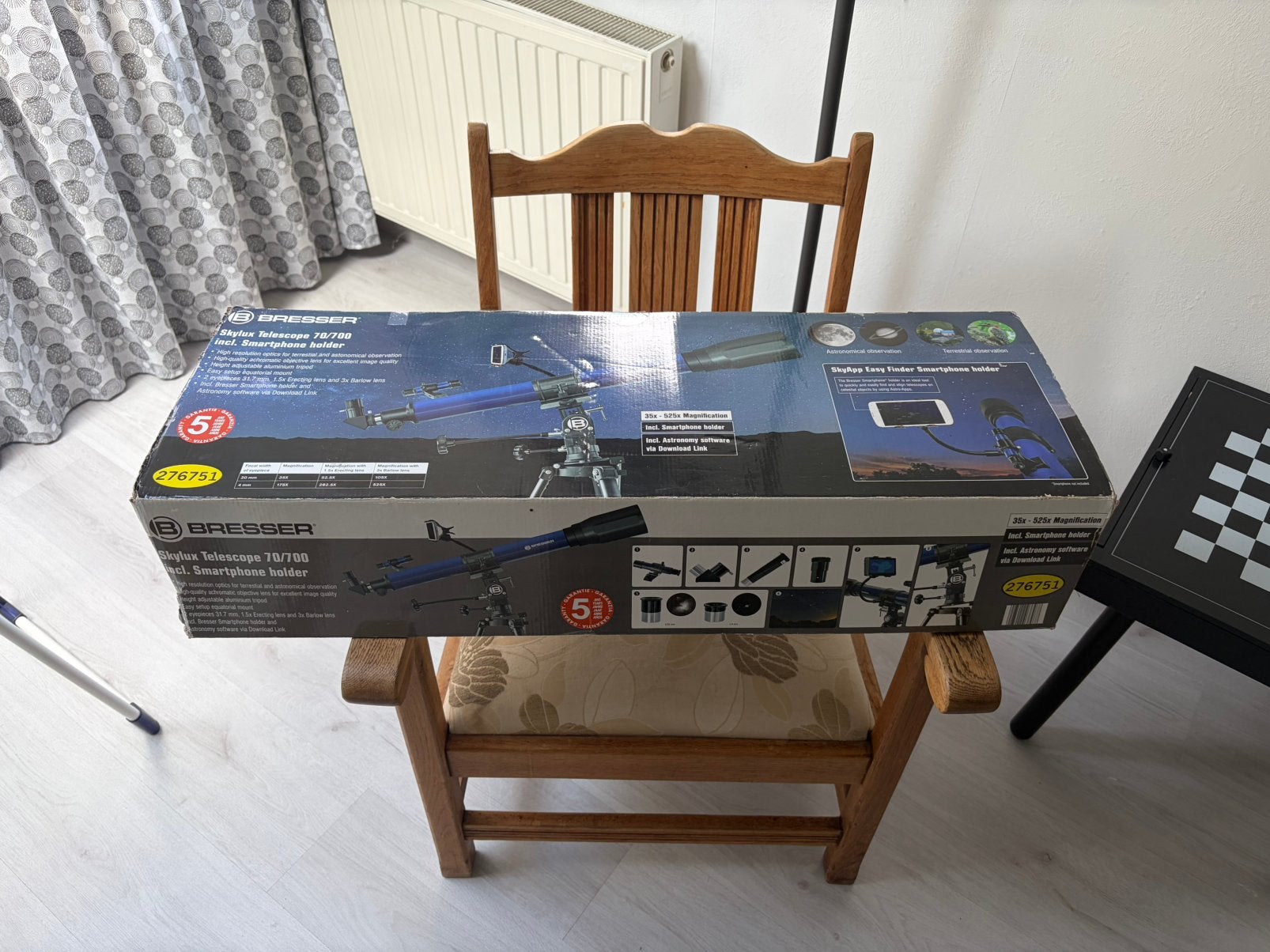 Bresser skylux telescope 70/700, Ophalen, Zo goed als nieuw, Minder dan 80 mm, Lenzentelescoop (refractor)